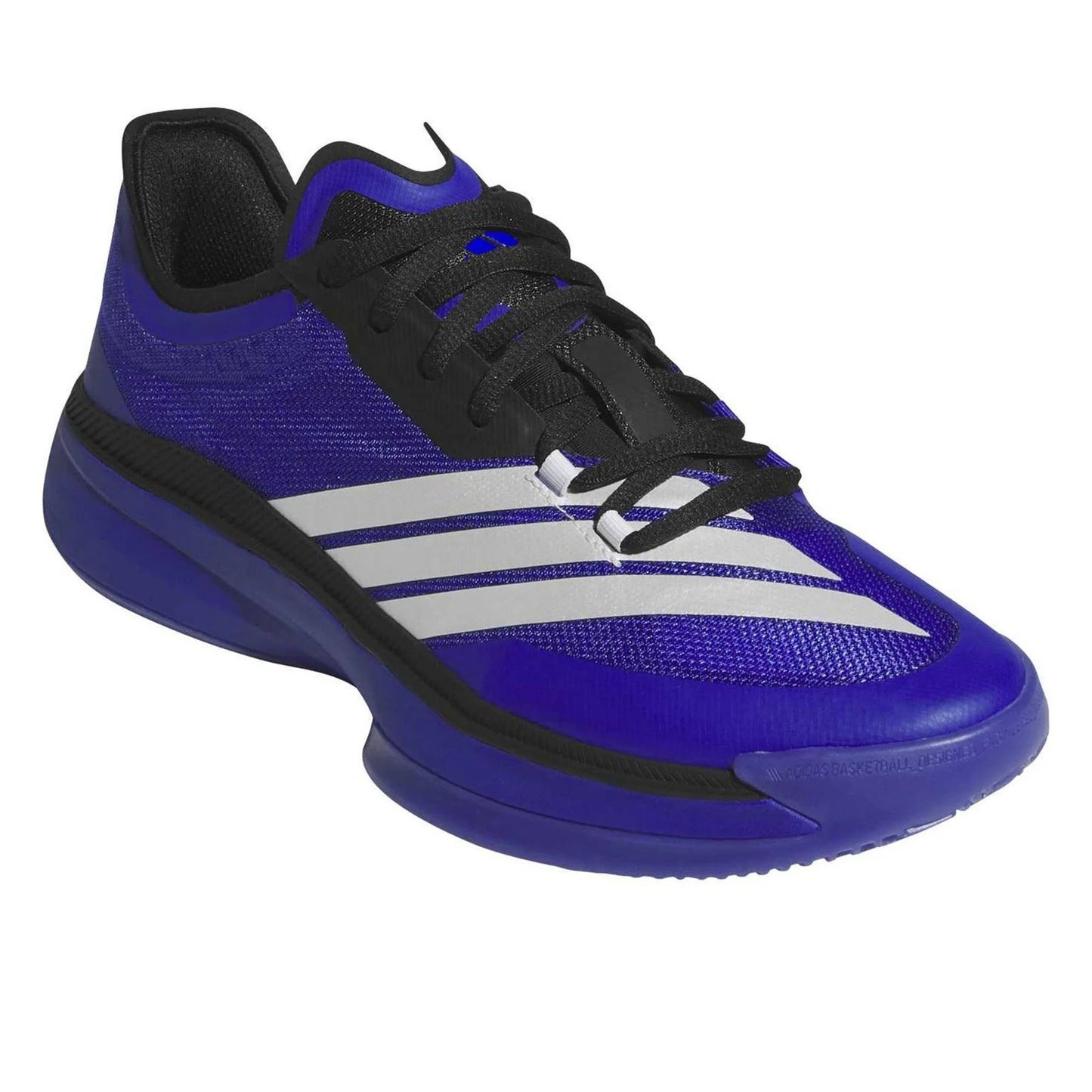 Lucid Blue - Close up - Adidas Mens Adizero Select 3.0 Lace Up Basketball Shoes
