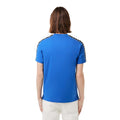Blue - Back - Lacoste Mens Logo Cotton Jersey Stripes T-Shirt