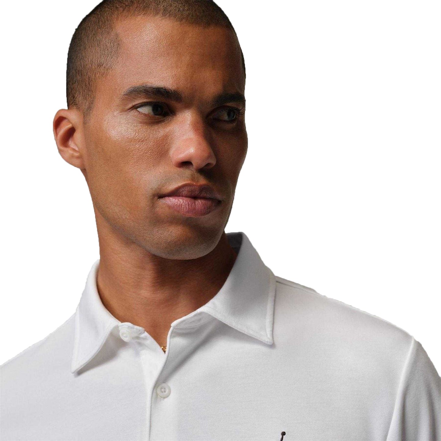 White-Black - Pack Shot - Nike Mens Air Jordan Polo Shirt