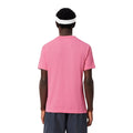 Pink - Back - Lacoste Mens Logo Cotton Ultra Dry Sports T-Shirt