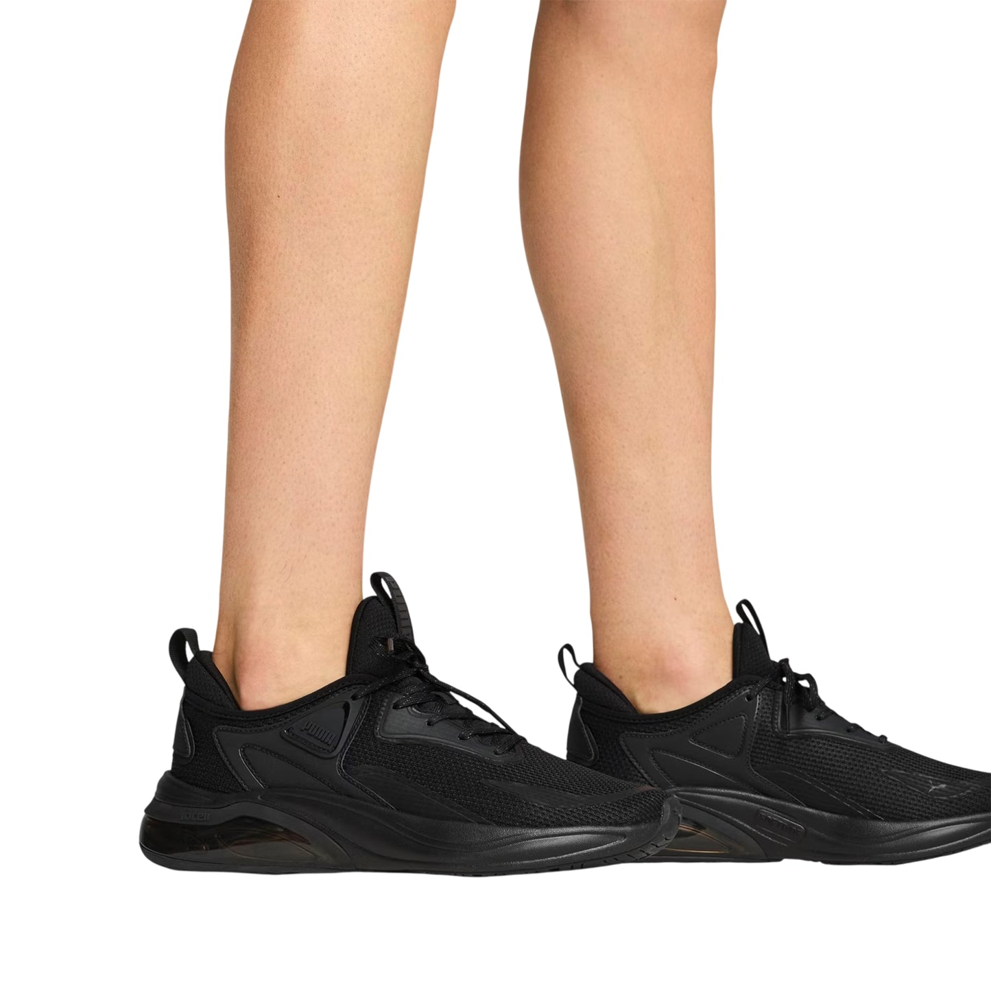 Triple Black - Lifestyle - Puma Childrens-Kids Thrill Leather Trainers