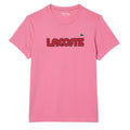 Pink - Front - Lacoste Mens Logo Cotton Ultra Dry Sports T-Shirt