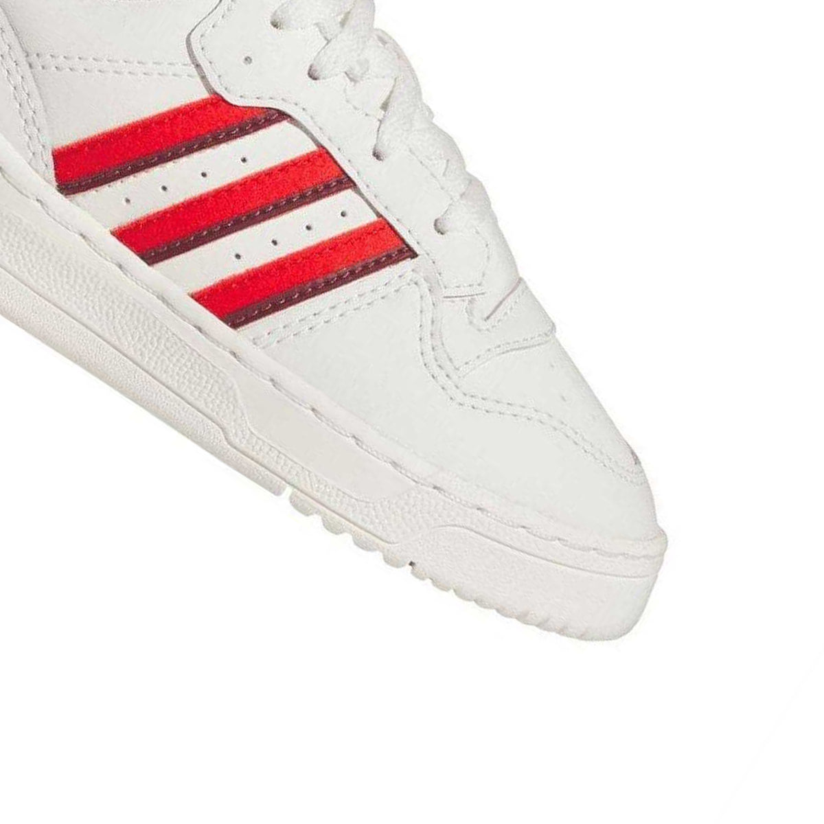 White - Pack Shot - Adidas Childrens-Kids Originals Rivalry Leather Trainers