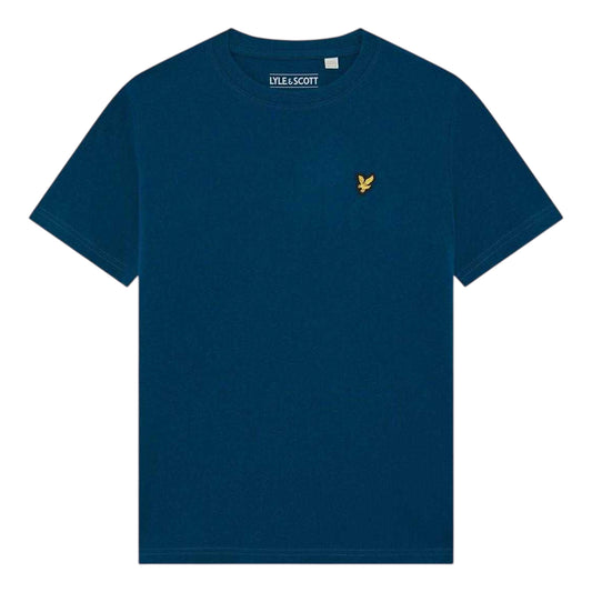 Blue - Front - Lyle & Scott Childrens-Kids Plain Regular T-Shirt