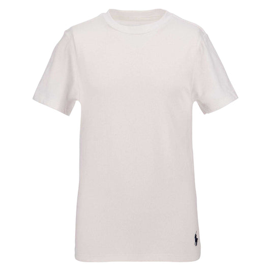 White - Front - Ralph Lauren Childrens-Kids Cotton Jersey T-Shirt (Pack of 2)