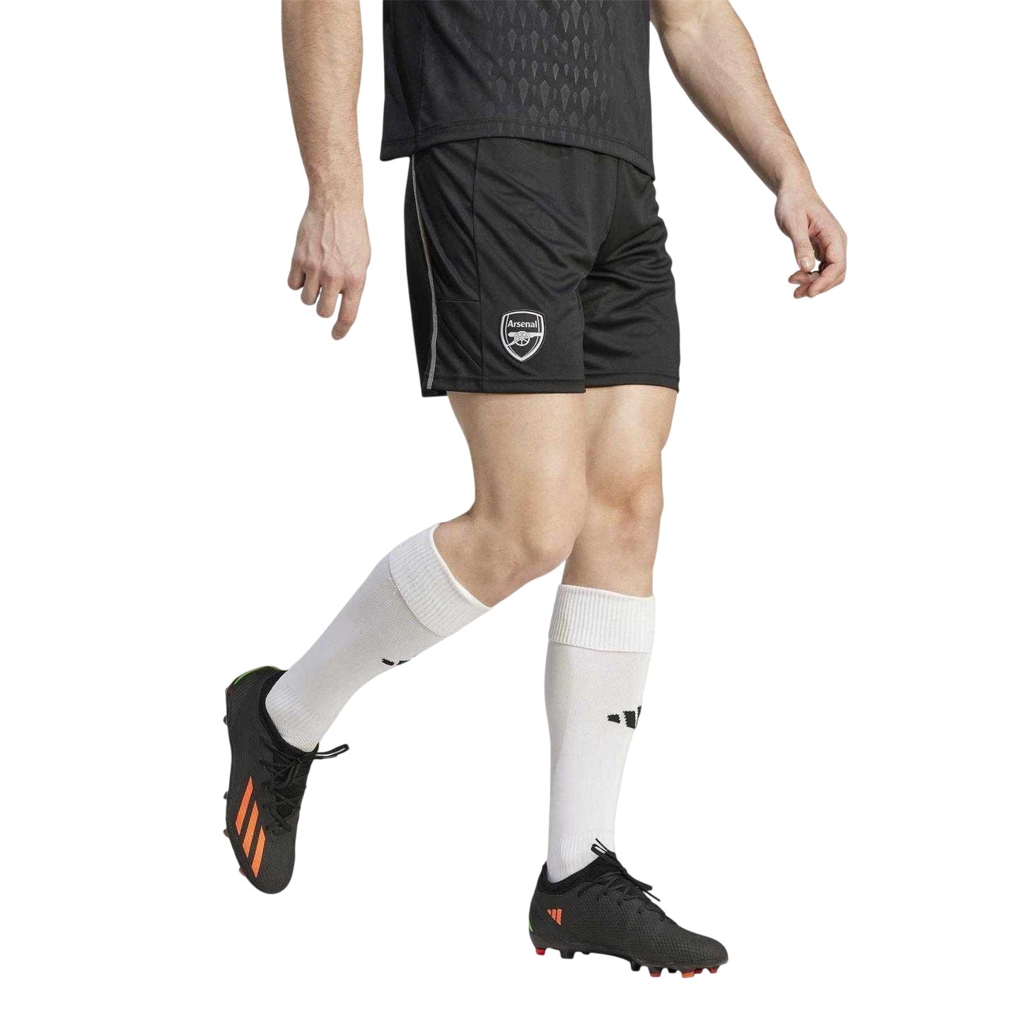 Black - Pack Shot - Adidas Unisex Adult 2023-24 Arsenal FC Goalkeeper Shorts