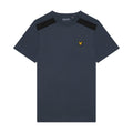 Navy - Front - Lyle & Scott Mens Branded Shoulder T-Shirt
