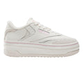 White-Pink - Side - Reebok Unisex Adult X Barbie Club C Leather Trainers