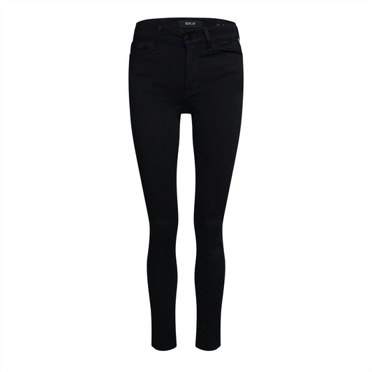 Blue - Front - Replay Womens-Ladies Luz High Rise Skinny Jeans