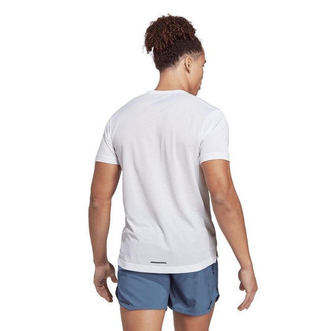 White - Back - Adidas Mens Terrex Agravic Trail Running T-Shirt