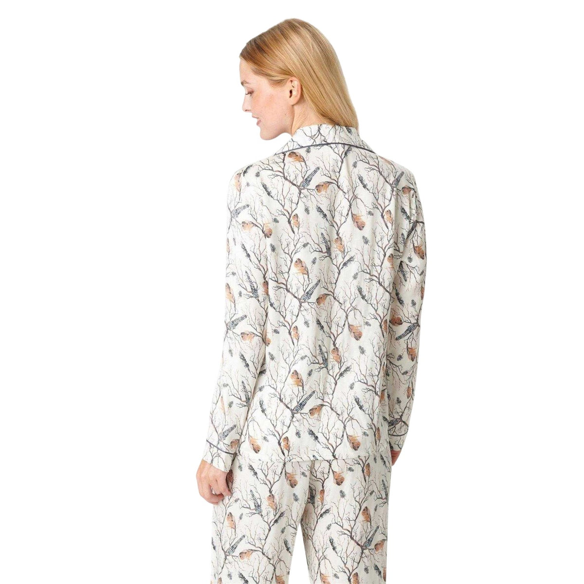 Snow White - Pack Shot - CCDK Copenhagen Womens-Ladies Joseph Tree Branch Pyjama Top
