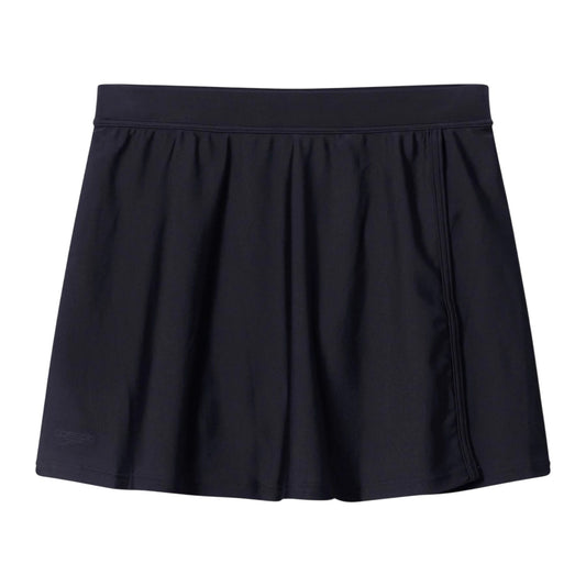 Black - Front - Speedo Womens-Ladies Plain Swimming Skirt