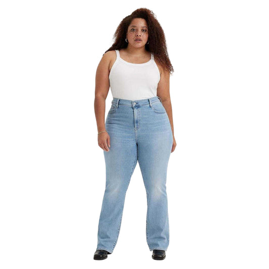 Light Blue - Front - Levis Womens-Ladies 725 High Rise Bootcut Jeans