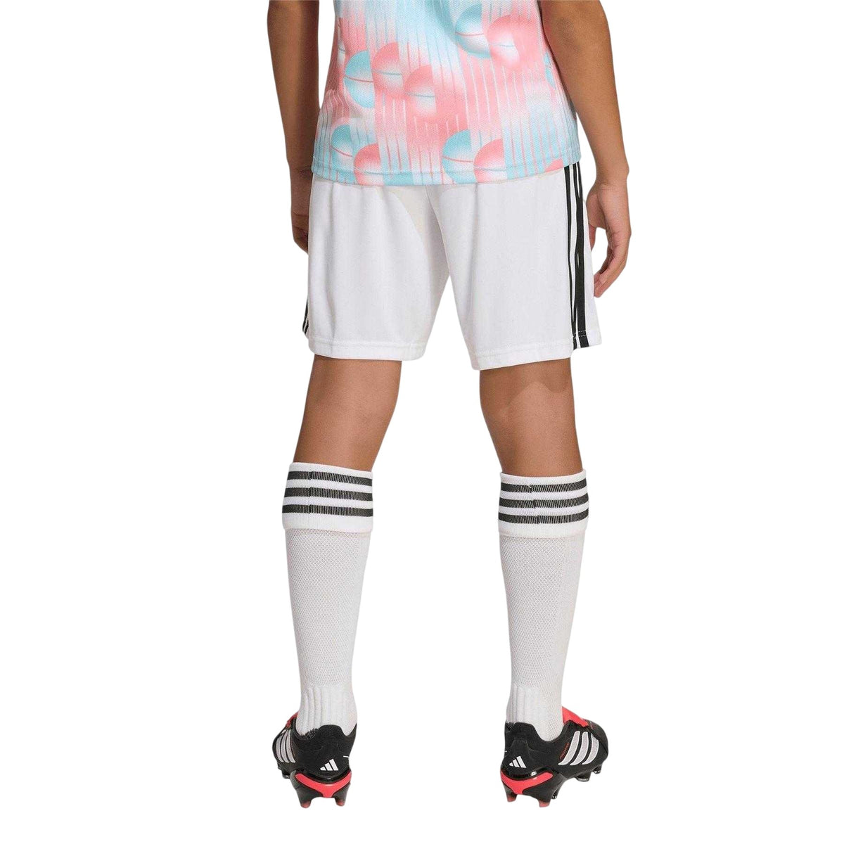 White - Pack Shot - Adidas Childrens-Kids FIFA World Cup 2026 Belgium Away Shorts
