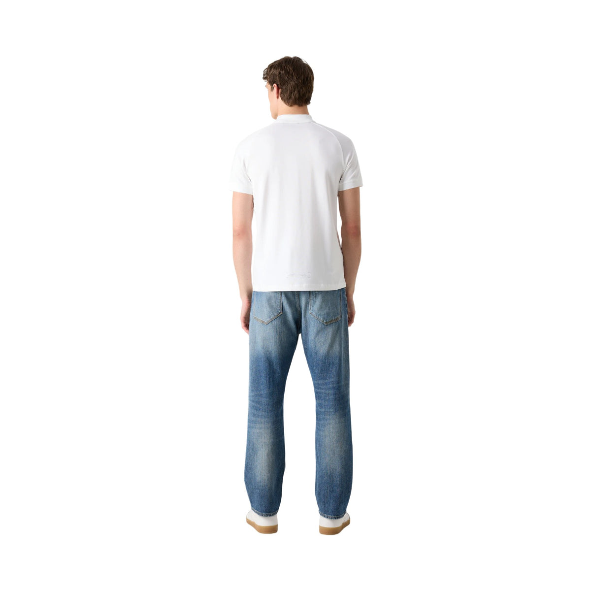 White - Pack Shot - Boss Mens Urban Tech Polo Shirt