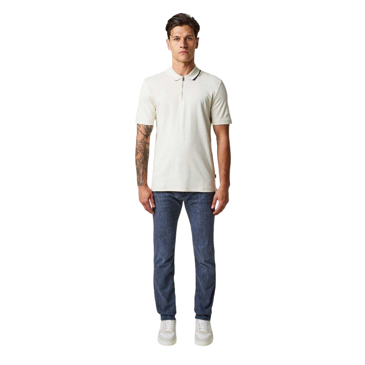 White - Pack Shot - Boss Mens Casual Polo Shirt