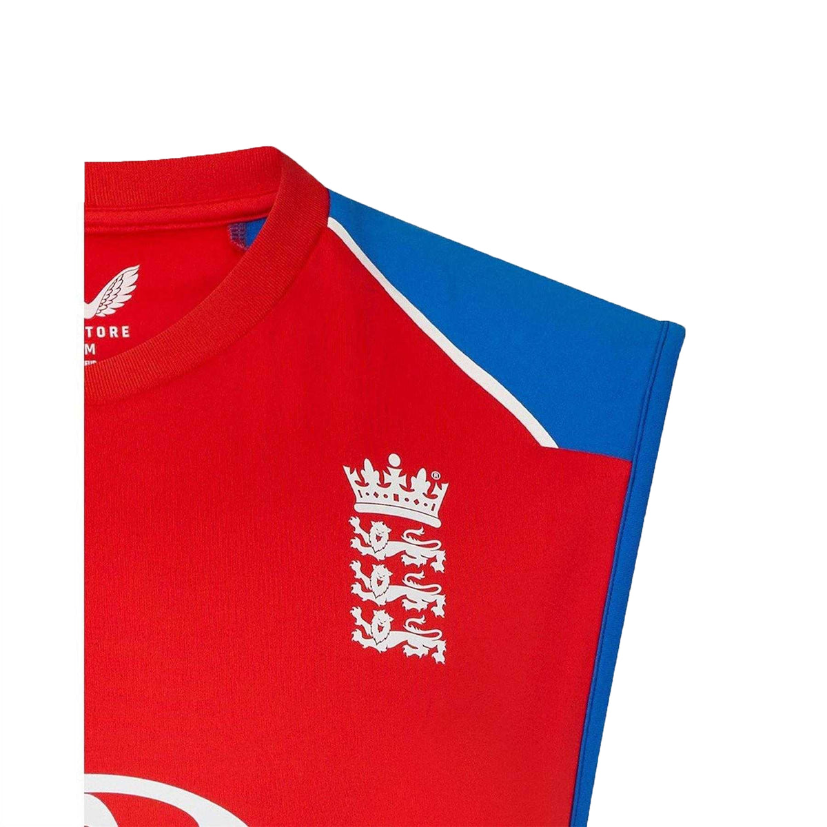 Red-Blue - Lifestyle - Castore Mens 2026-2027 England Cricket IT20 Fitted Sleeveless Cricket Vest