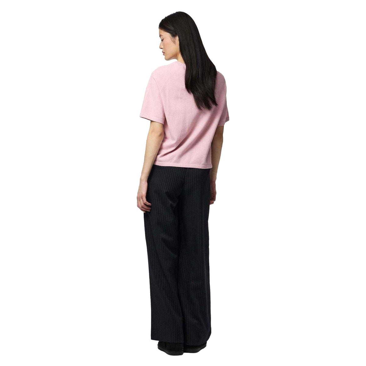 Pink - Close up - Pieces Womens-Ladies Bree Raglan Top