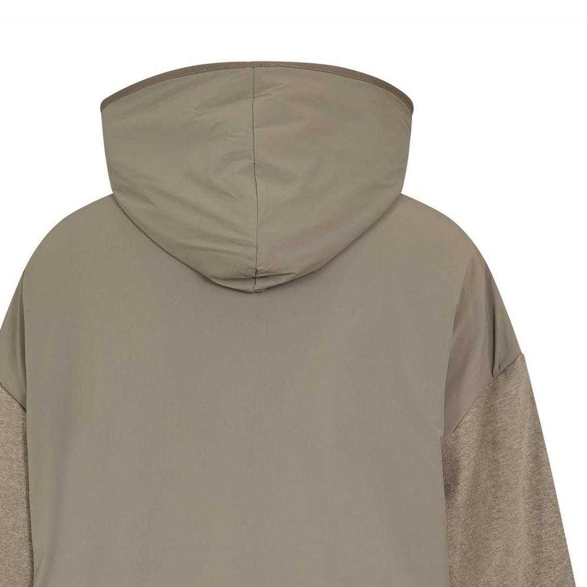 Dust-Heather Grey - Lifestyle - Fear Of God Essentials Mens Layered Relaxed Fit Pullover Hoodie