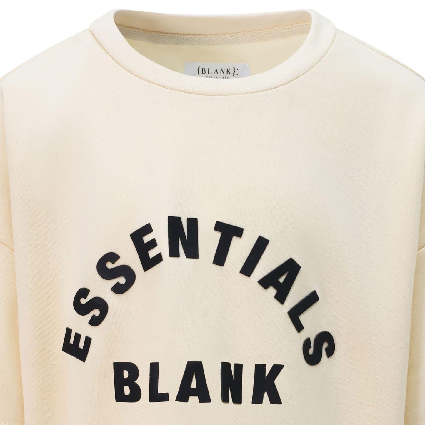 Beige - Side - Blank Essentials Boys Regular T-Shirt