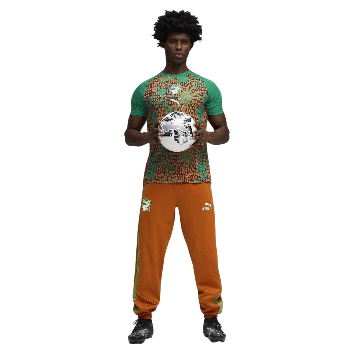Green - Pack Shot - Puma Mens World Cup 2026 Ivory Coast FC Football Shirt