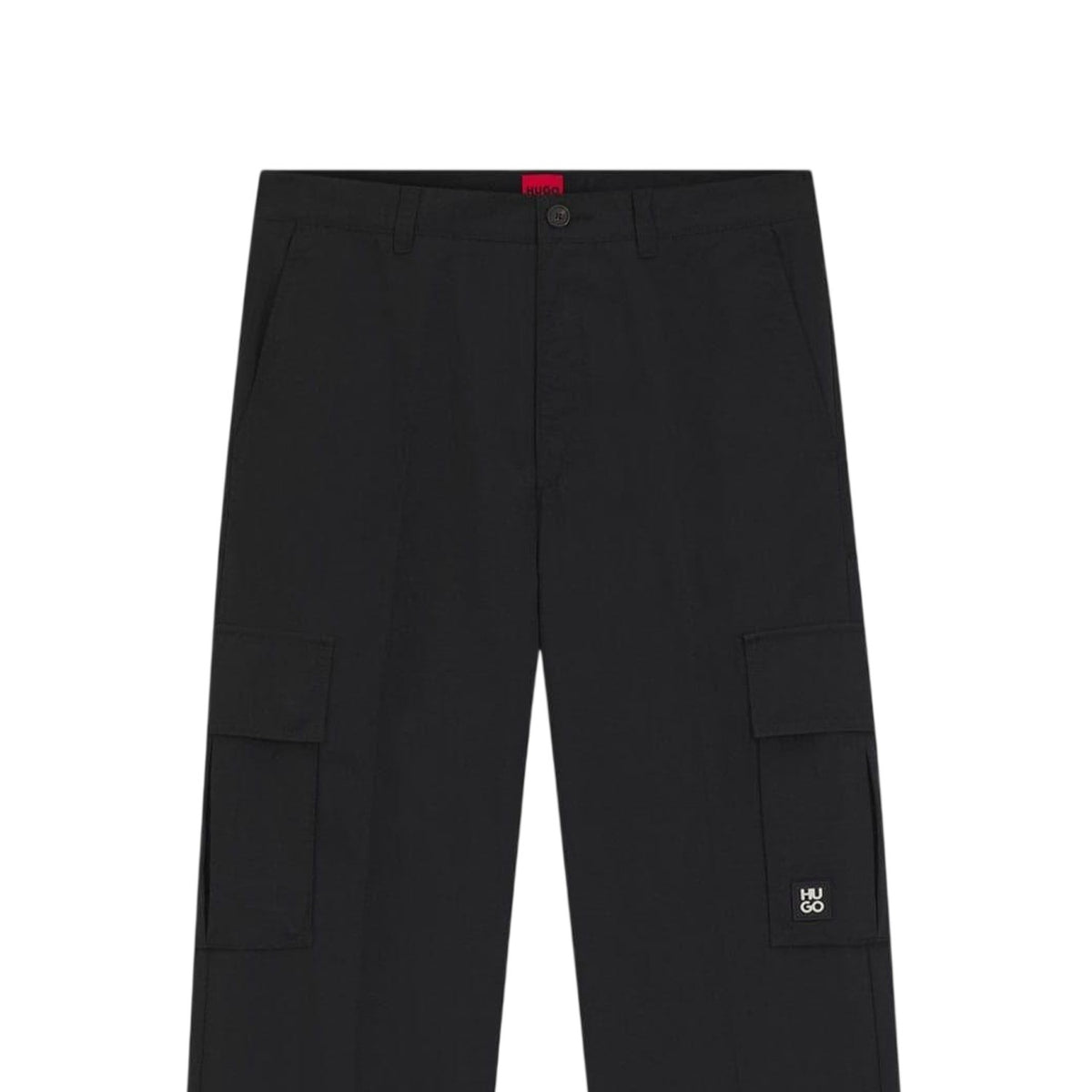 Black - Lifestyle - Hugo Mens Regular Combat Trousers