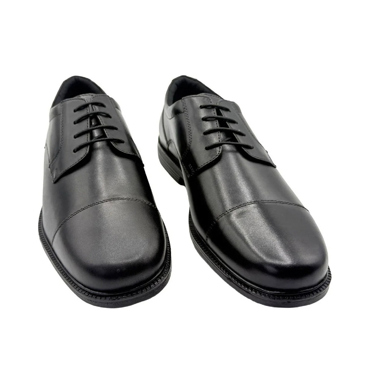 Black - Lifestyle - Rockport Mens Clifford Leather Flat Derby Shoes