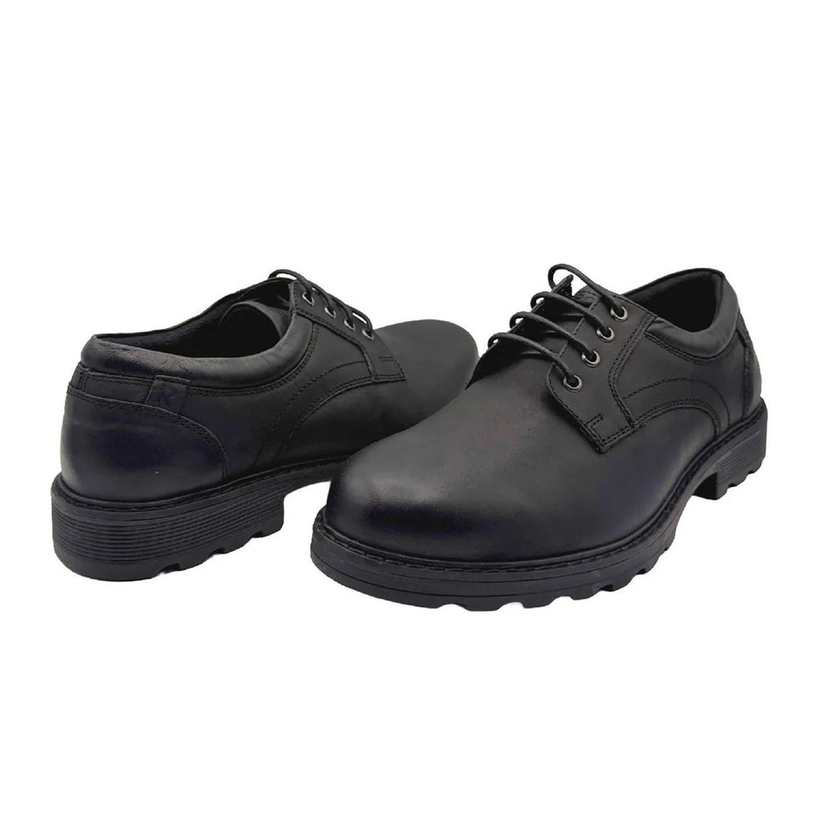 Black - Lifestyle - Rockport Mens Marshall Plain Leather Derby Shoes