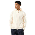 Beige - Pack Shot - Weekend Offender Mens Enzo Full Zip Hoodie
