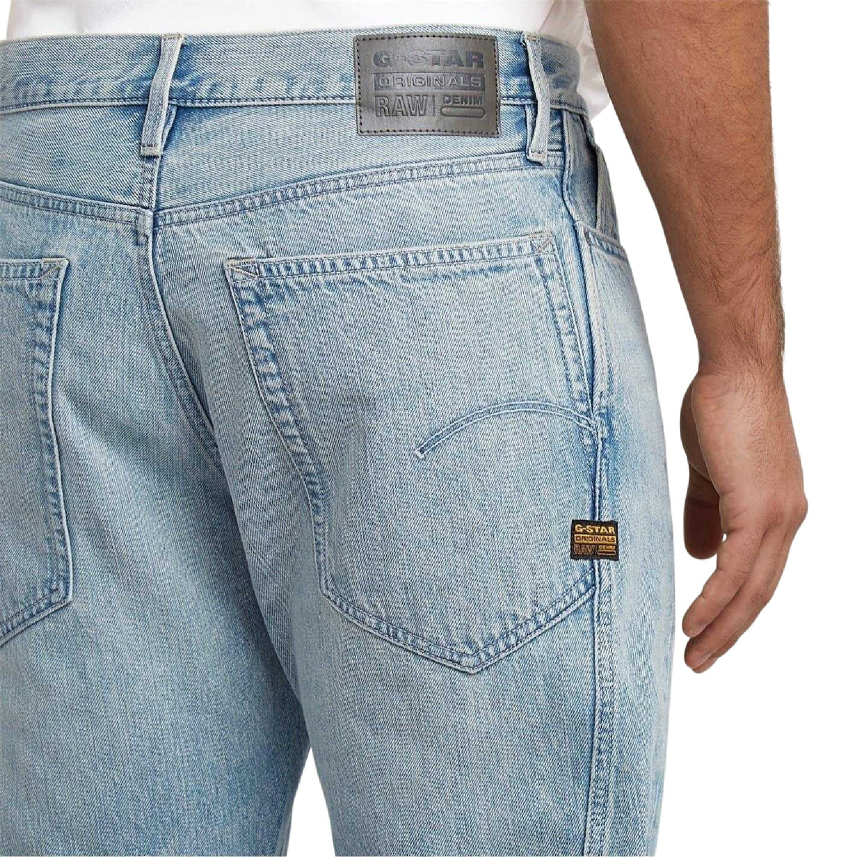 Light Blue - Side - G-Star Mens Contour Denim Jeans