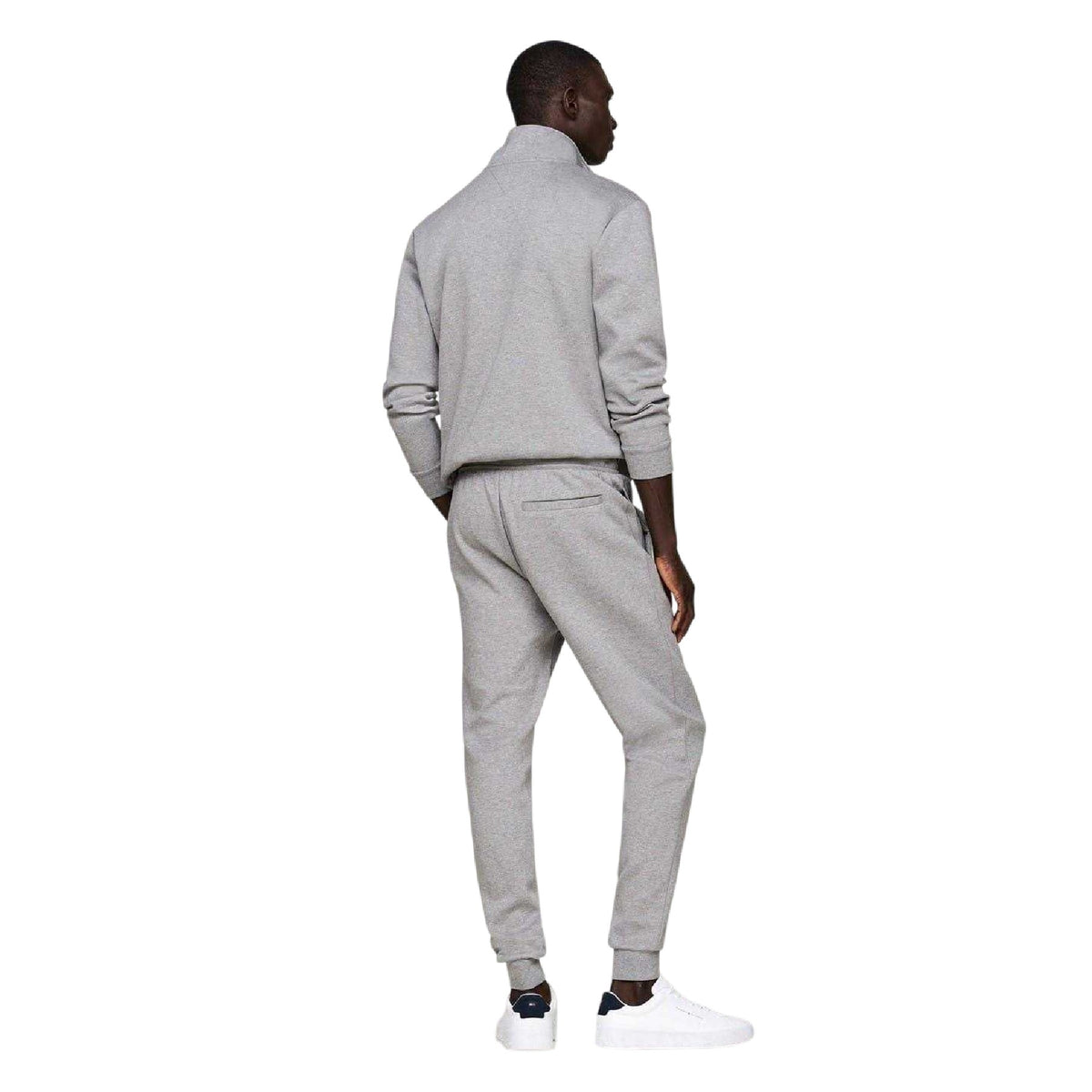 Medium Grey - Pack Shot - Tommy Hilfiger Mens Fleece Regular Joggers