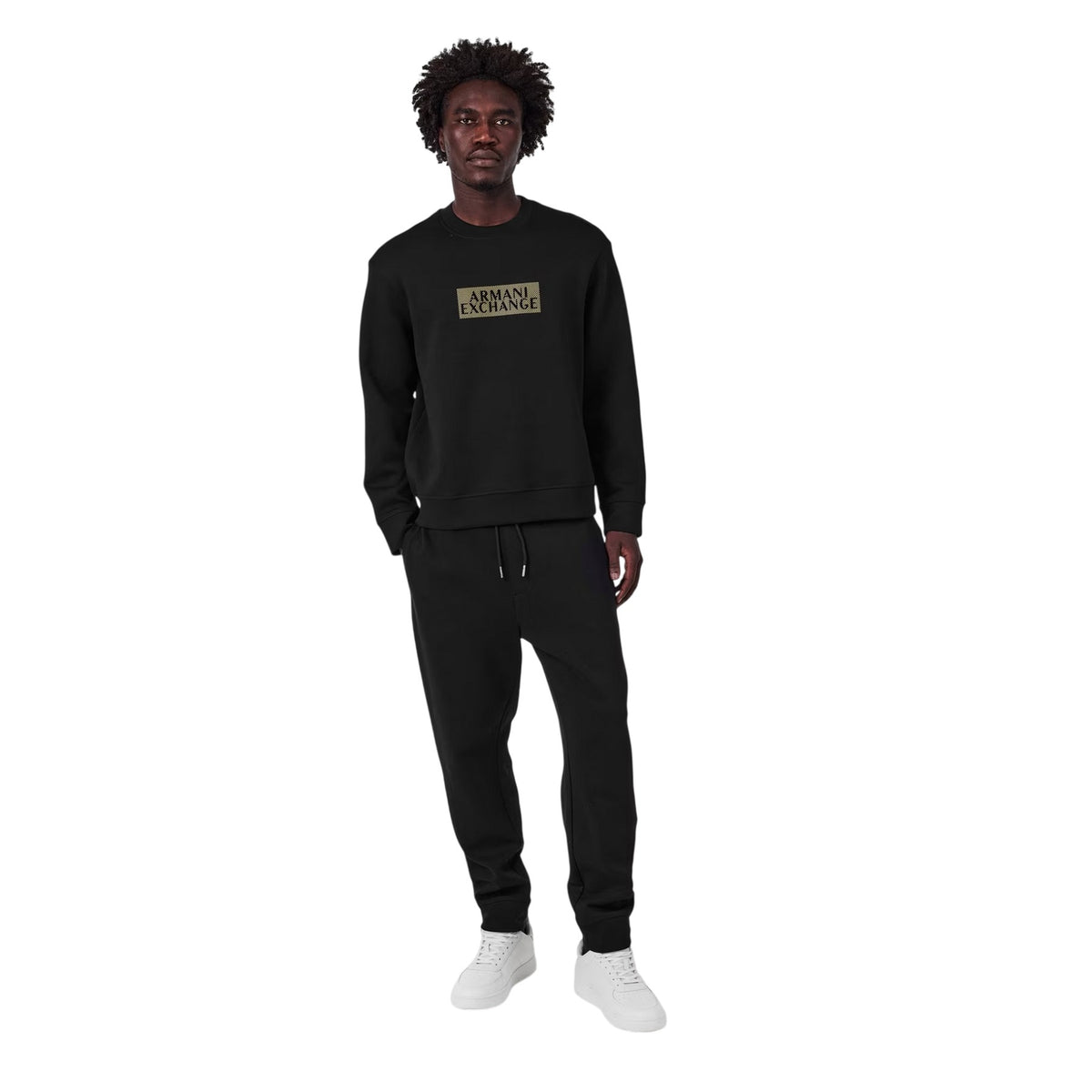 Black - Pack Shot - Armani Exchange Mens Joggers