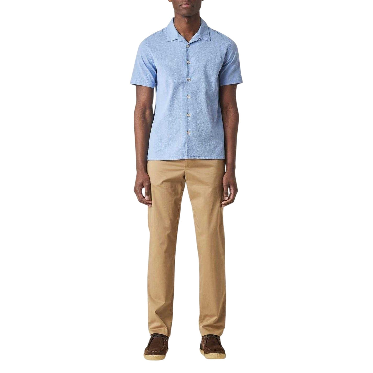 Blue - Lifestyle - Paul Smith Mens Seersucker Regular Short-Sleeved Shirt