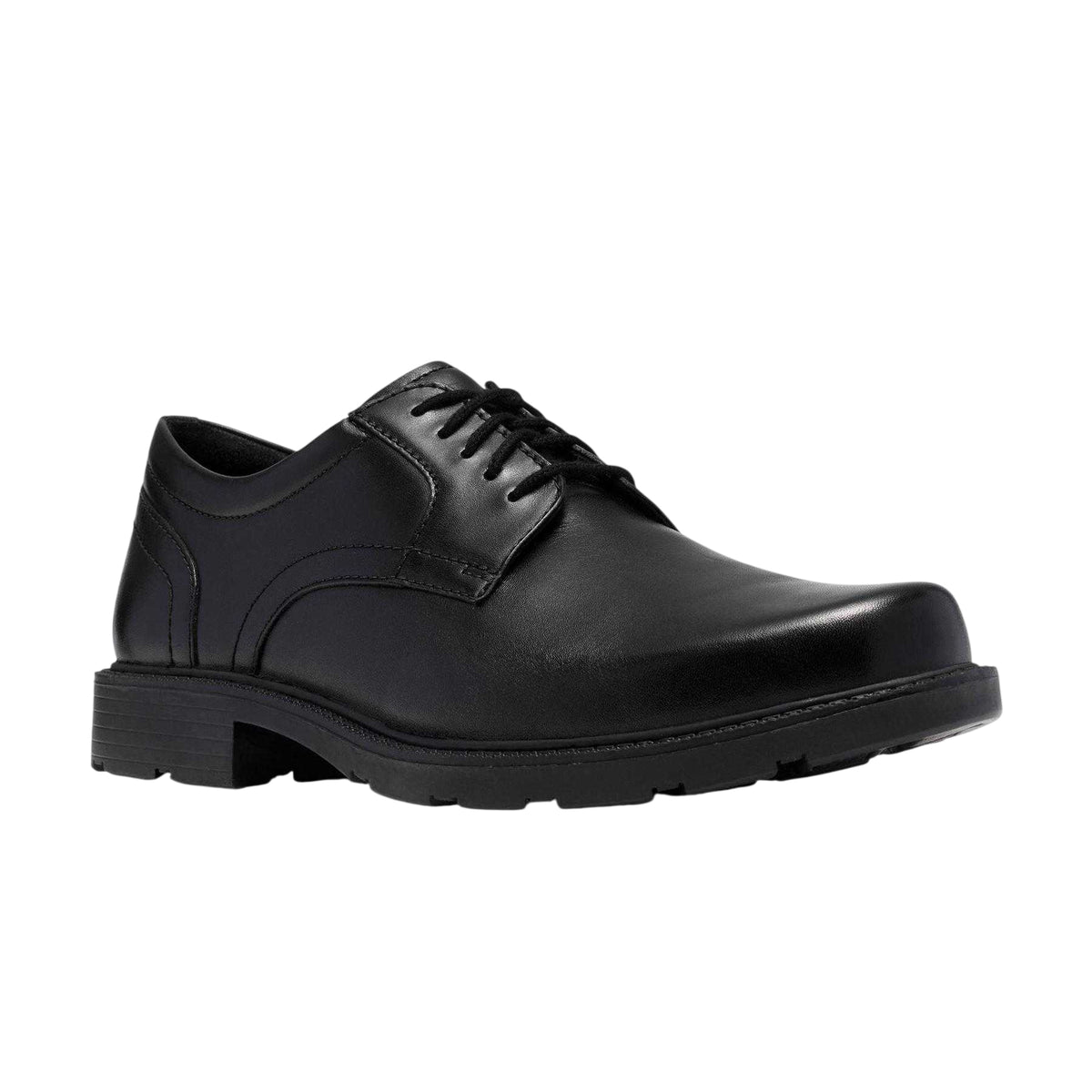 Black - Pack Shot - Clarks Mens Kerton Leather Derby Shoes