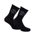 Black - Front - Timberland Mens Thermal Lightweight Crew Socks