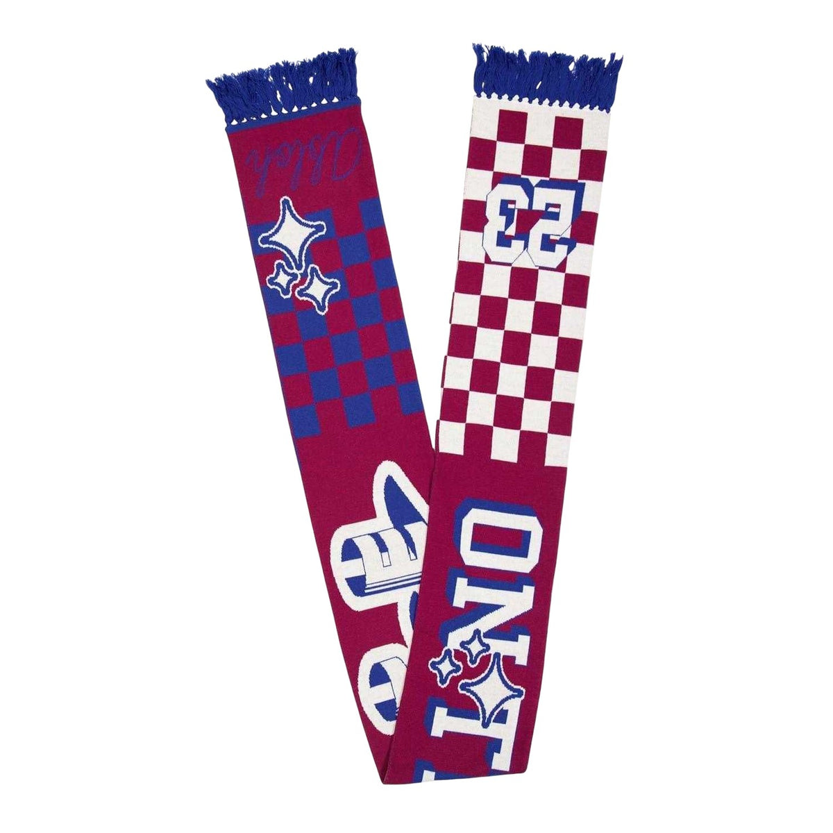 Rio Red - Side - Off White On The Go Scarf