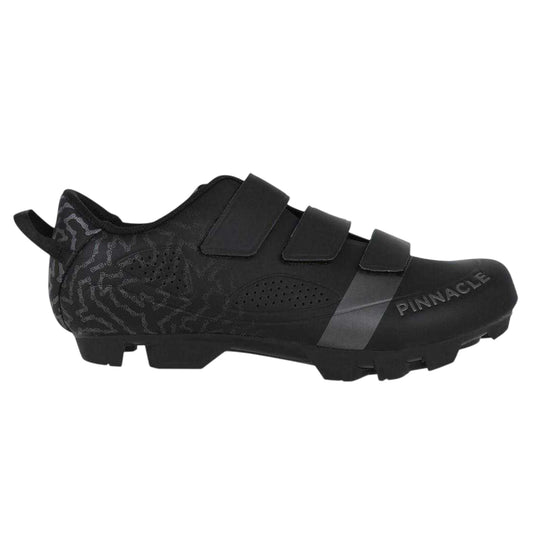 Black - Front - Pinnacle Mens 3 Touch Fastening Strap Cycling Shoes