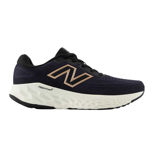 Black-White - Front - New Balance Womens-Ladies Evoz V4 Cushioned Shoes