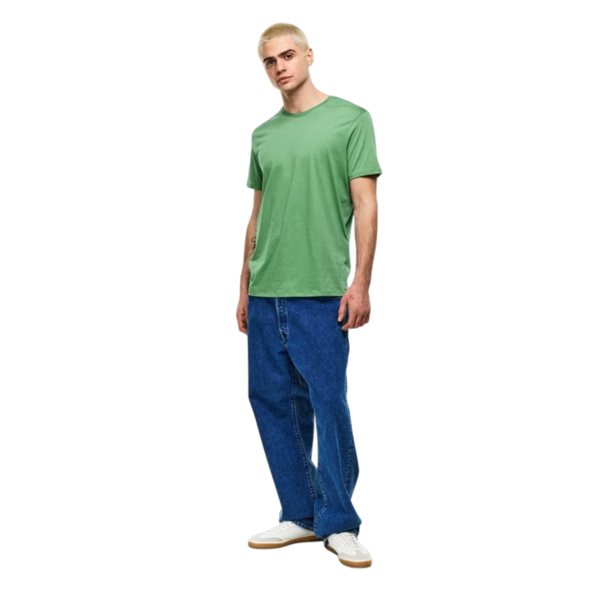 Shale Green - Pack Shot - Armani Exchange Mens Short-Sleeved T-Shirt