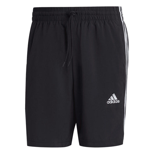 Black - Front - Adidas Mens Essentials Chelsea Aeroready 3 Stripes Shorts