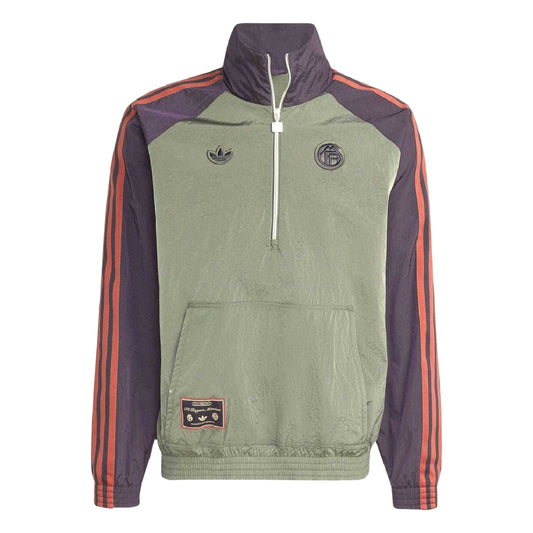 Green-Black - Front - Adidas Mens Bayern Munich Classic Badge Jacket