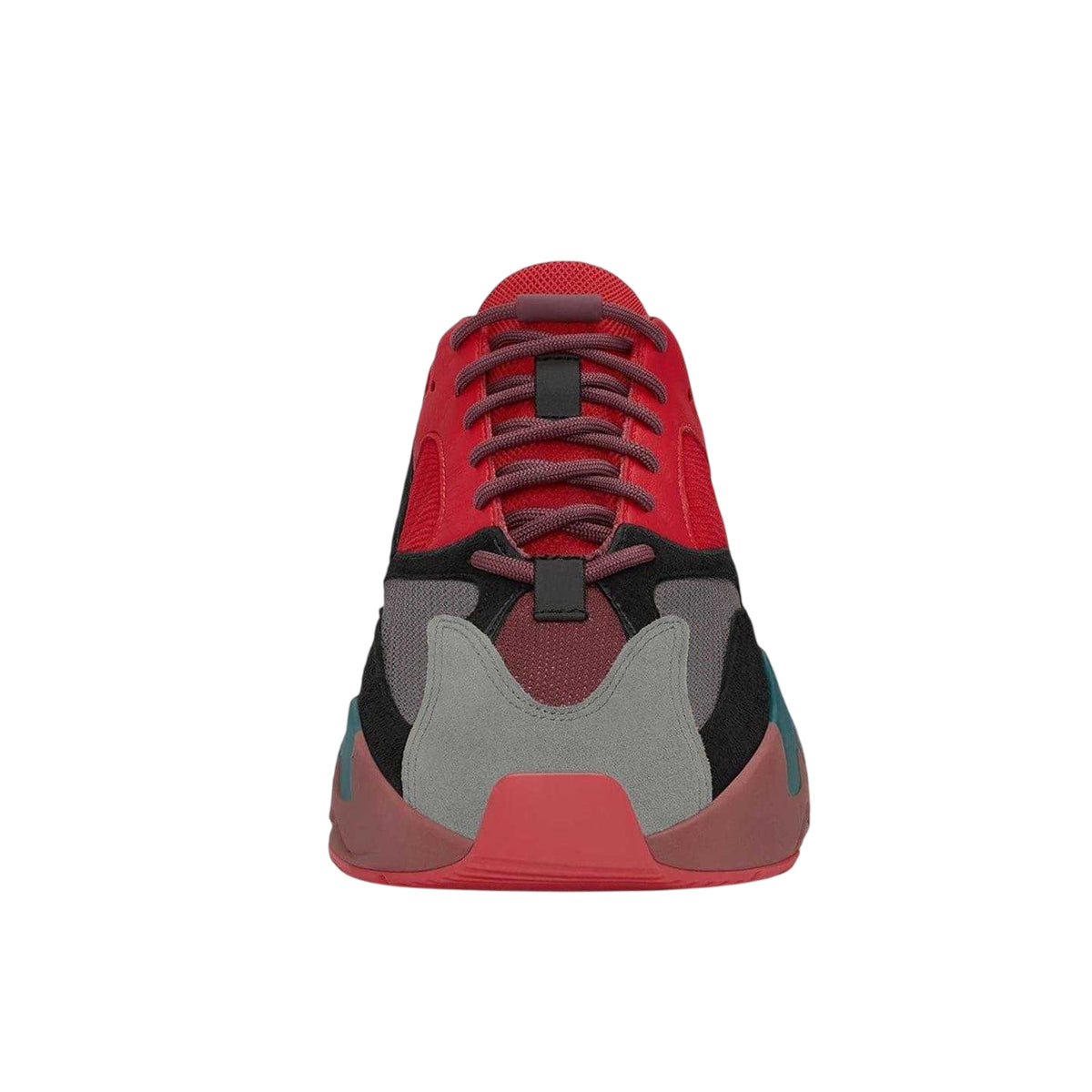 Red - Pack Shot - Adidas Mens Yeezy Boost 700 Leather Trainers