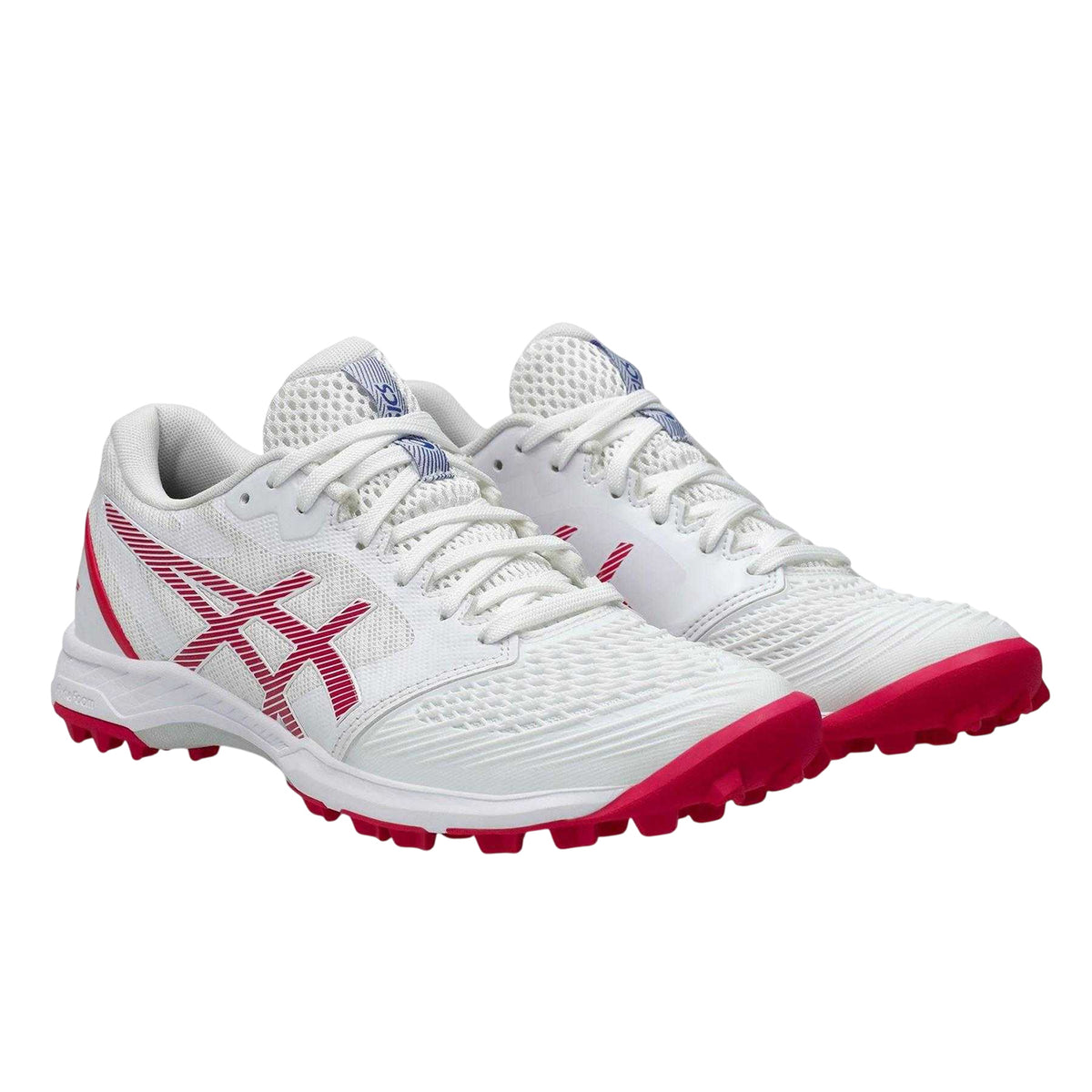White-Bright Rose - Pack Shot - Asics Womens-Ladies Field FF Astro Hockey Shoes