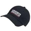 Black - Side - Under Armour Adjustable Branded Cap