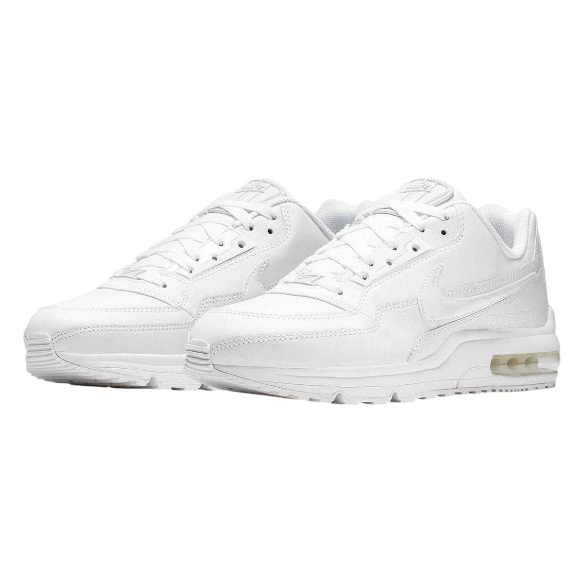 White - Lifestyle - Nike Mens Air Max Coated Leather Trainers