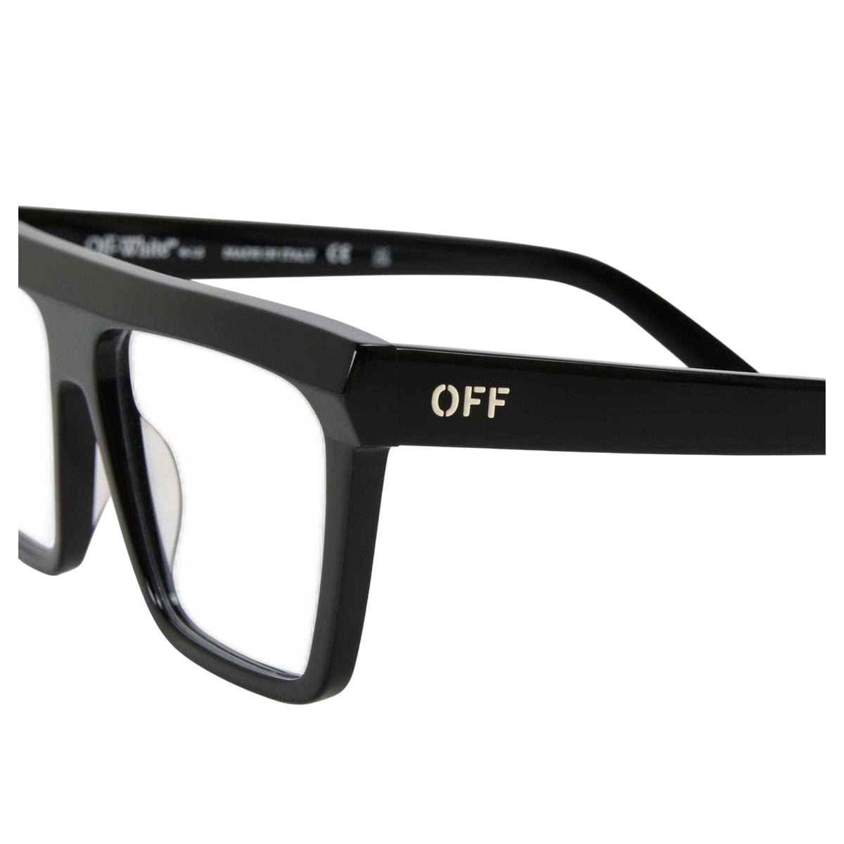 Black - Side - Off White Style 83 Glasses