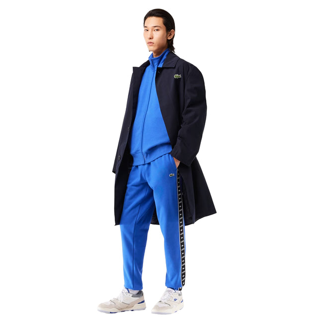 Blue - Side - Lacoste Mens Tapered Leg Jogging Bottoms