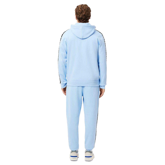 Light Blue - Back - Lacoste Mens Tapered Leg Jogging Bottoms