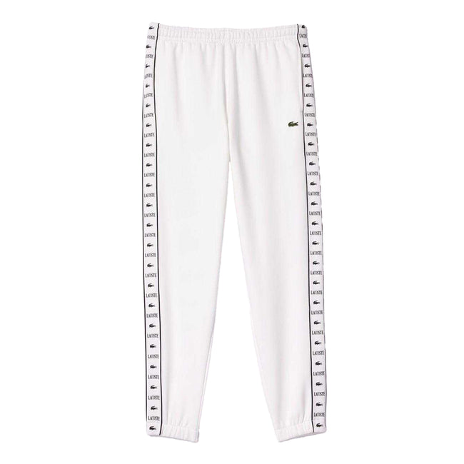 White - Front - Lacoste Mens Tapered Leg Jogging Bottoms