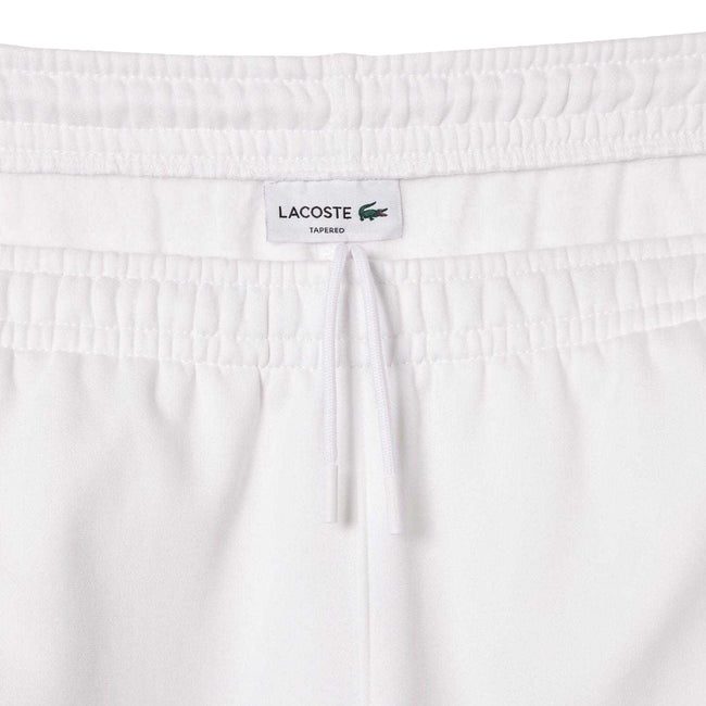 White - Back - Lacoste Mens Tapered Leg Jogging Bottoms
